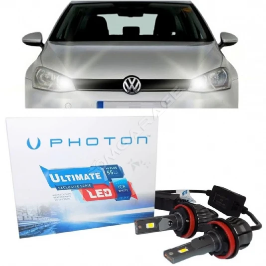 Vw Golf 7 Led Xenon Uzun Far Ampulü H15 Ultimate Yeni Seri Beyaz 2012-2017