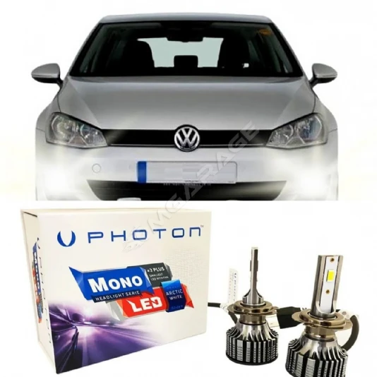 Vw Golf 7 Led Xenon Sis Farı Ampulü H11 Mono Yeni Seri Beyaz 2012-2017