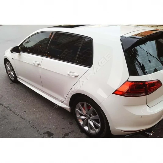 Vw Golf 7.5 Aero Marşpiyel Seti Mat Siyah Plastik 2018 2019 Uyumlu