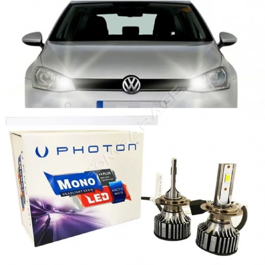 Vw Golf 7.5 Led Xenon Uzun Far Ampulü H9 Mono Yeni Seri Beyaz 2017-2019