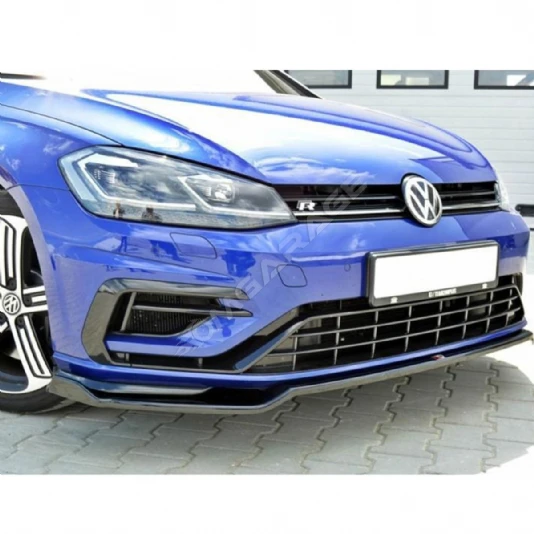 Vw Golf 7.5 R Line Tampon Max Design Ön Lip Piona Black 2017 2018 2019 2020 2021