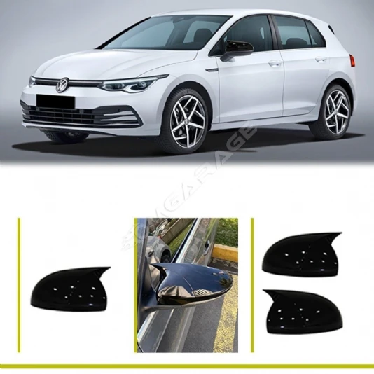 Vw Golf 8 Batman Yarasa Ayna Kapağı Piona Black 2020 2021 2022 Uyumlu