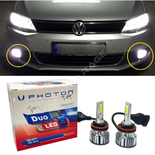 Vw Jetta Mk6 Led Xenon Sis Farı Ampulü HB4 Duo Yeni Seri Beyaz 2010-2018 Uyumlu