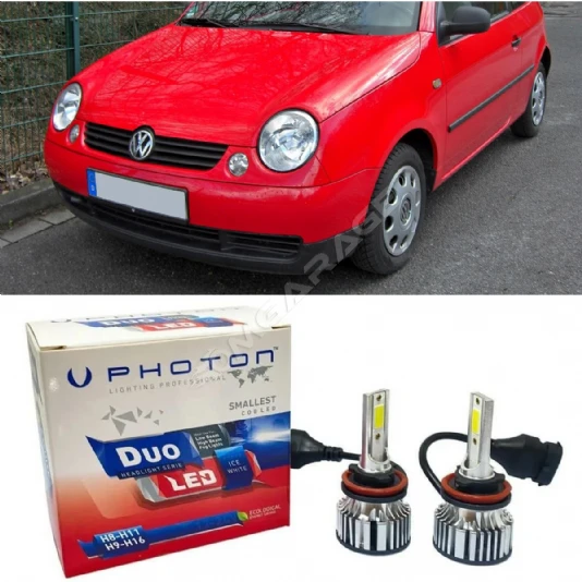 Vw Lupo Led Xenon Uzun + Kısa Far Ampulü H4 Duo Yeni Seri Beyaz Uyumlu