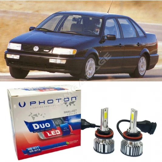 Vw Passat B4 Led Xenon Kısa Far Ampulü H1 Duo Yeni Seri Beyaz 1994-1997