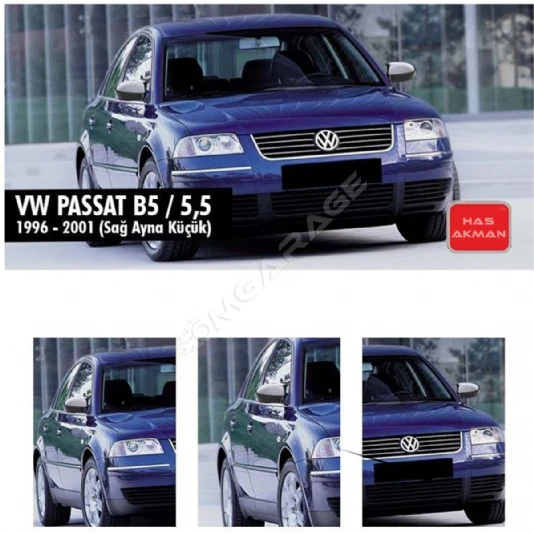 Vw Passat B5 - 5,5 Batman Yarasa Ayna Kapağı Piano Black 1996 1997 1998 1999 2000 2001-Uyumlu
