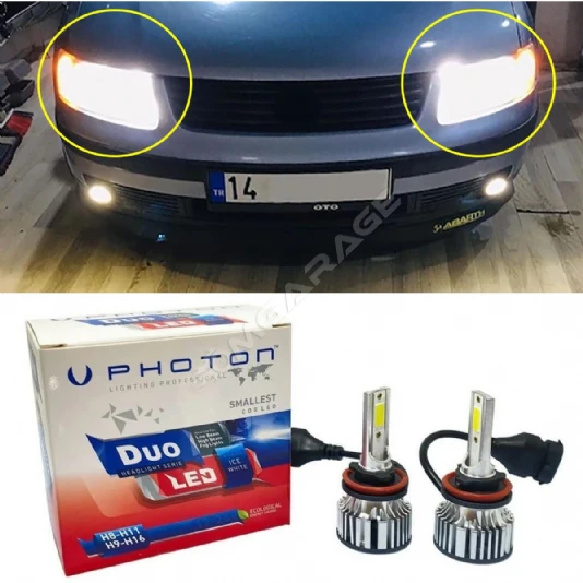 Vw Passat B5 Led Xenon Kısa Far Ampulü H7 Duo Yeni Seri Beyaz 1997-2001