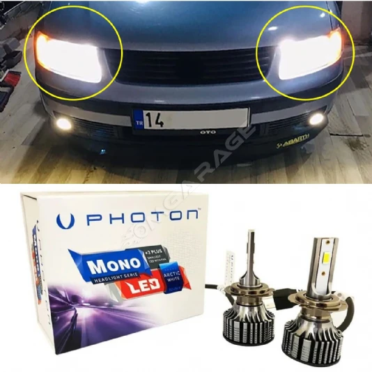 Vw Passat B5 Led Xenon Uzun Far Ampulü H1 Mono Yeni Seri Beyaz 1997-2001