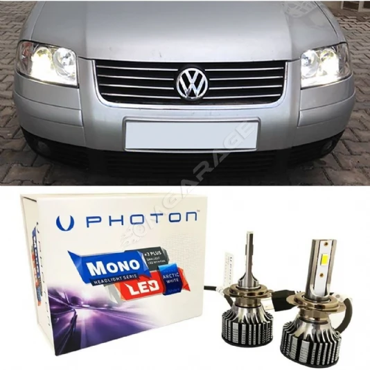 Vw Passat B5.5 Led Xenon Kısa Far Ampulü H7 Mono Yeni Seri Beyaz 2000-2005
