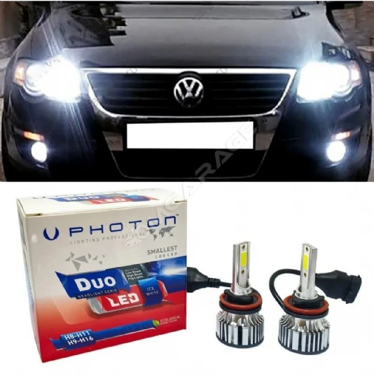 Vw Passat B6 Led Xenon Kısa Far Ampulü H7 Duo Yeni Seri Beyaz