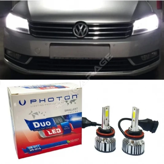 Vw Passat B7 Led Xenon Kısa Far Ampulü H7 Duo Yeni Seri Beyaz