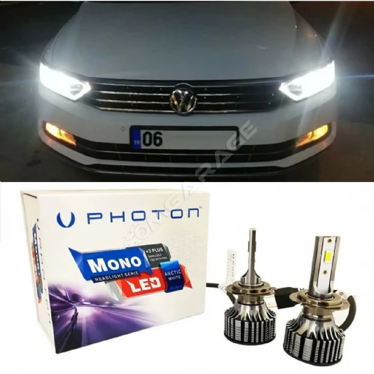 Vw Passat B8 Led Xenon Uzun Far Ampulü H9 Mono Yeni Seri Beyaz