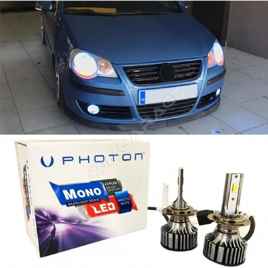 Vw Polo Mk4 Led Xenon Uzun Far Ampulü H1 Mono Yeni Seri Beyaz 2000-2010
