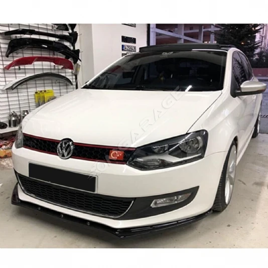 Vw Polo Mk5 Basic Ön Lip Piona Black 2009 - 2017 Ön Tampon Eki
