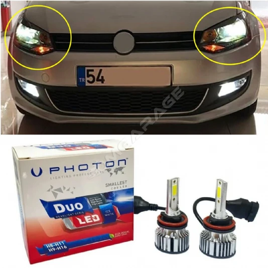 Vw Polo Mk5 Led Xenon Uzun Far Ampulü H7 Duo Yeni Seri Beyaz 2009-2017