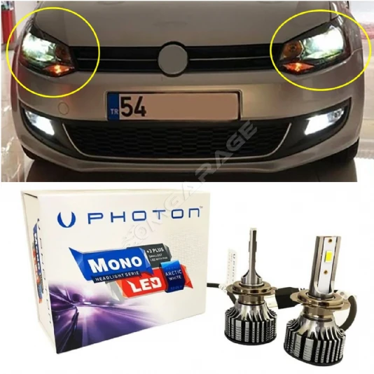 Vw Polo Mk5 Led Xenon Uzun Far Ampulü H7 Mono Yeni Seri Beyaz 2009-2017