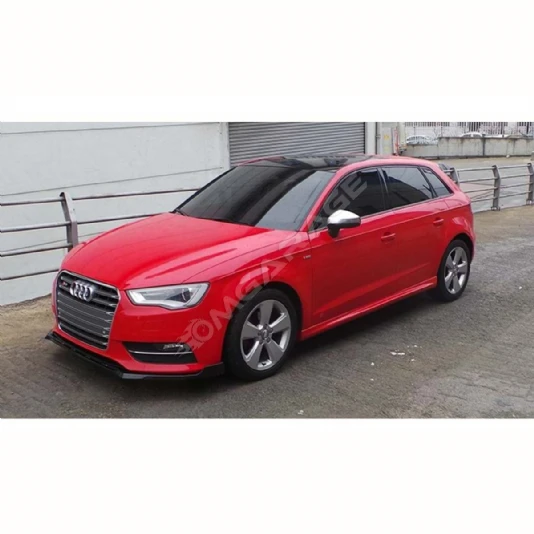 Audi A3 Hb 8v Sport Marşpiyel Seti Mat Siyah Plastik 2012 2013 2014 2015 2016 2017Uyumlu