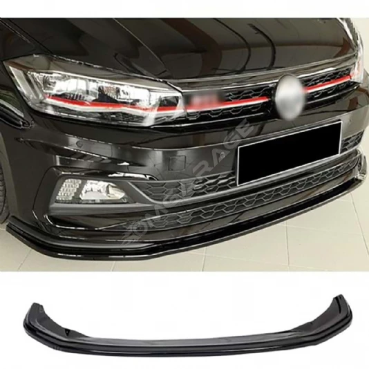 Vw Polo Mk6 R Line Tampon Max Design Ön Lip Piona Black 2017 2018 2019 2020