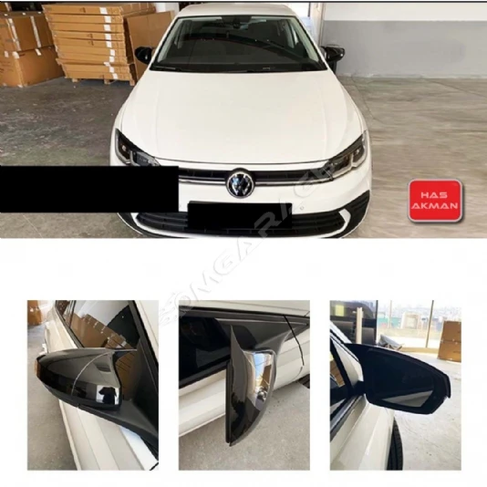 Vw Polo Mk6.5 Fl Batman Yarasa Ayna Kapağı Piano Black 2021 Ve Üzeri