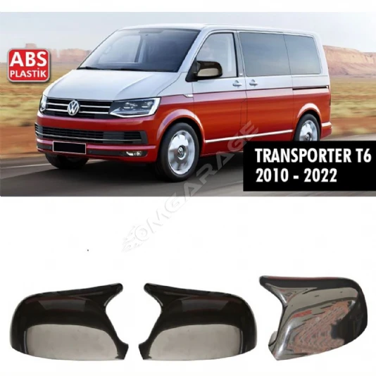 Wv T6 Transporter Batman Yarasa Ayna Kapağı Piona Black 2010 - 2022 Arası Kasalara 2 Adet