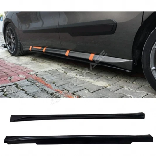 Fiat Doblo Aero Yan Marşpiyel Seti Mat Siyah Plastik 2009 Ve 2017 Arası