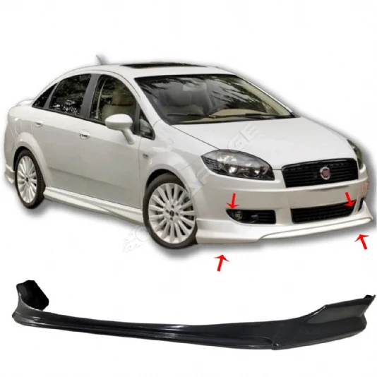 Fiat Linea Makyajsız Ön Ek 2007 2008 2009 2010 2011 2012  Mat Siyah Plastik Ön Karlık