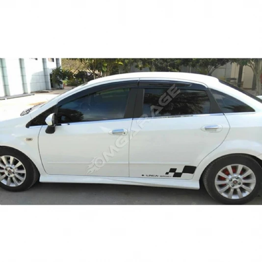 Fiat Linea Sport Yan Marşpiyel Seti Mat Siyah Plastik 2009 Ve Üzeri
