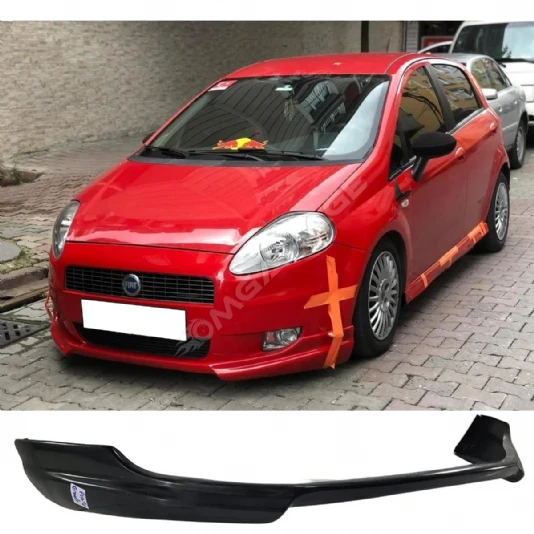 Fiat Punto Grande Rieger  Ön Ek 2005 2006 2007 2008 2009 Mat Siyah Plastik Ön Karlık