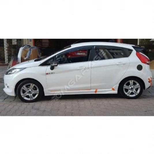 Ford Fiesta Mk6 Custom Yan Marşpiyel Seti Plastik Mat Siyah 2008 - 2017