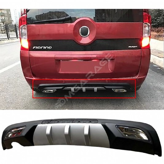 Fiat Fiorino Difüzör Difizör Gri + Kare Egzoz Görünüm C Tip