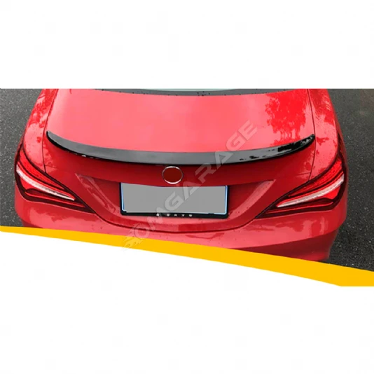 Mercedes CLA W117 Bagaj Üstü İthal Spoiler Parlak Siyah Plastik Spoyler 2013-2019