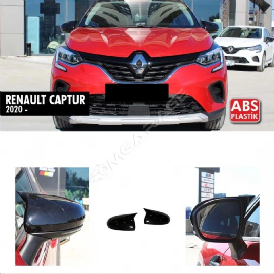 Renault Captur Batman Yarasa Ayna Kapağı Piona Black ABS 2020 ve üzeri