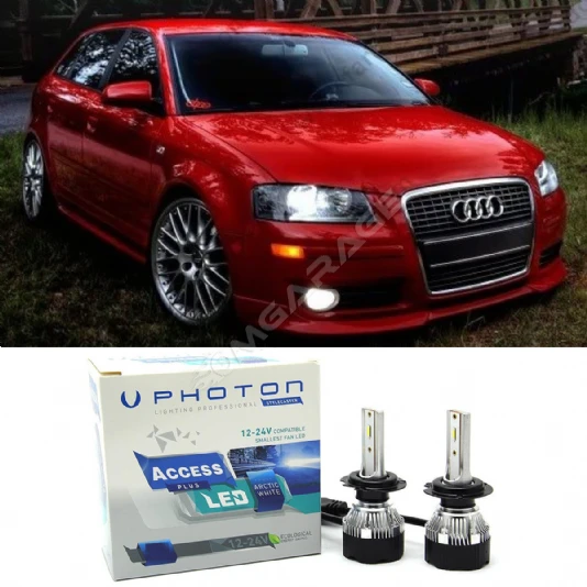 Audi A3 8P Led Xenon Uzun Far Ampulü H7 Access Yeni Seri Beyaz 2004 - 2008