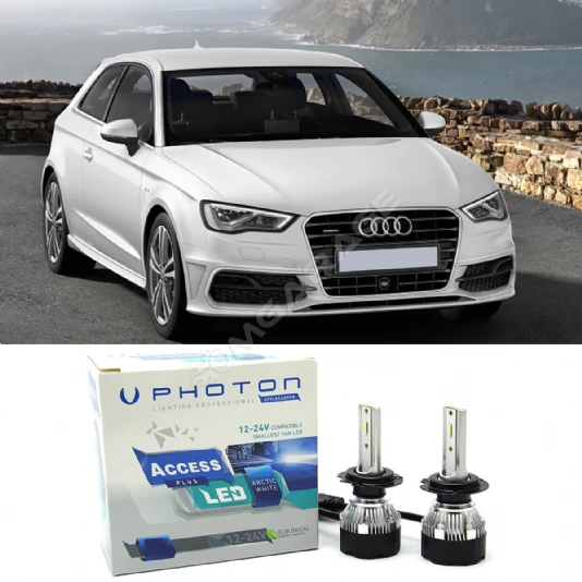 Audi A3 8V Led Xenon Kısa Far Ampulü H7 Access Yeni Seri Beyaz 2012 - 2019