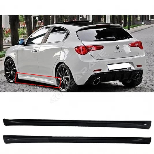Alfa Romeo Guilietta Yan Marşpiyel Seti Mat Siyah Plastik 2 Adet 2010+