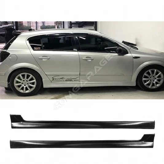 Opel Astra H HB Yan Marşpiyel Seti Mat Siyah Plastik 2 Adet 2004 2005 2006 2007 2008 2009