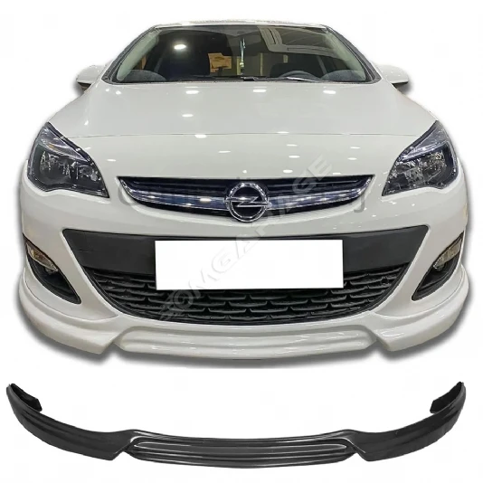 Opel Astra J HB Custom Ön Ek Plastik Siyah karlık-ön-ek-bodykit 2012 2013 2014 2015 Makyajlı Kasa