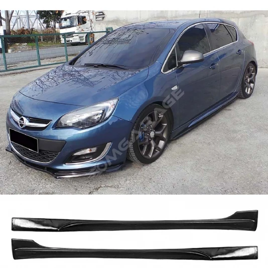 Opel Astra J HB Opc Yan Marşpiyel Seti Mat Siyah Plastik 2 Adet 2009-2015