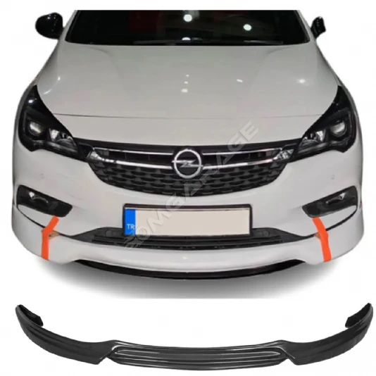Opel Astra K Custom Ön Ek Plastik Siyah karlık-ön-ek-bodykit 2015 2016 2017 2018 2019 2020 2021