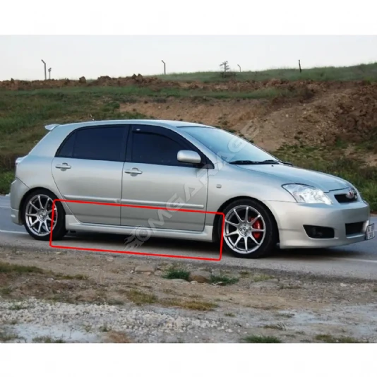 Toyota Auris Yan Marşpiyel Seti Mat Siyah Plastik 2 Adet 2010 2011 2012 2013 2014 2015