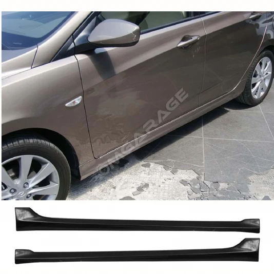 Hyundai Accent Blue Yan Marşpiyel Seti Mat Siyah Plastik 2 Adet 2011-2019