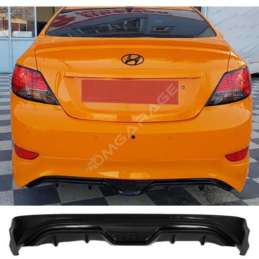 Hyundai Accent Blue Arka Ek Plastik Siyah Difüzör 2010-2018 Arka-bodykit-ek-karlık