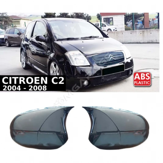 Citroen C2 Batman Yarasa Ayna Kapağı Piona Black ABS 2004-2008