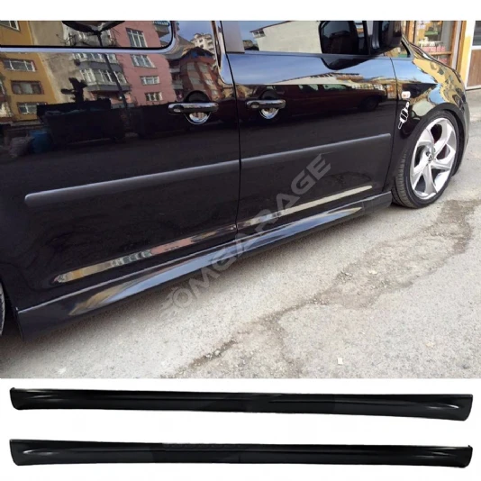 Vw Caddy R Yan Marşpiyel Seti Mat Siyah Plastik 2 Adet 2010-2020