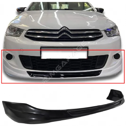 Citroen C Elysee Ön Ek Plastik Siyah karlık-ön-ek-bodykit 2013 2014 2015 2016 2017 Makyajsız Kasa