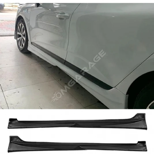 Renault Clio 5 Custom Yan Marşpiyel Seti Mat Siyah Plastik 2 Adet 2020 2021 2022 2023 2024