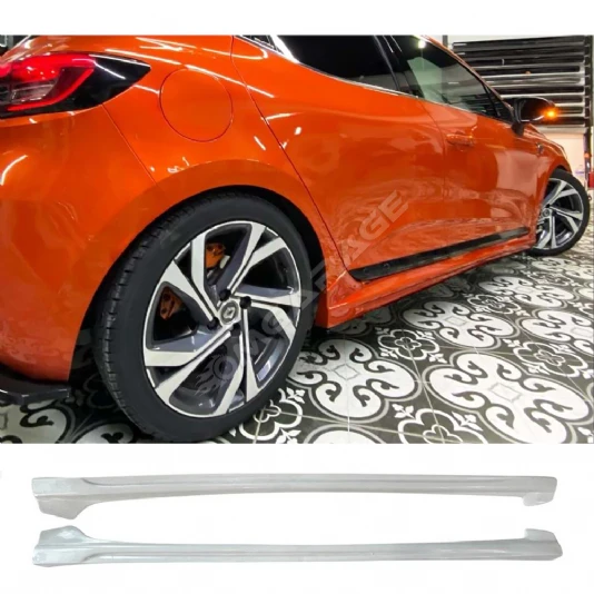 Renault Clio 5 RS Yan Marşpiyel Seti Mat Siyah Plastik 2 Adet 2020 2021 2022 2023 2024