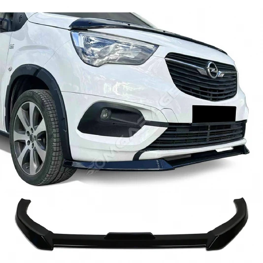 Opel Combo Ön Lip Plastik Parlak Siyah karlık-ön-ek-bodykit 2019 2020 2021 2022 2023 2024