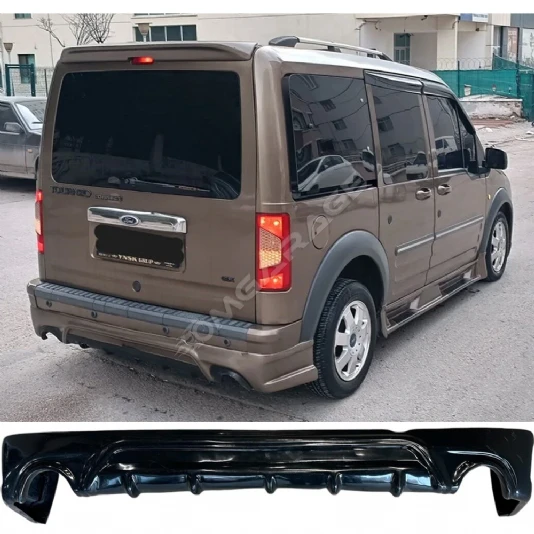 Ford Connect Arka Ek Plastik Siyah Difüzör 2008 2009 2010 2011 2012 2013 Arka-difizör-bodykit-ek