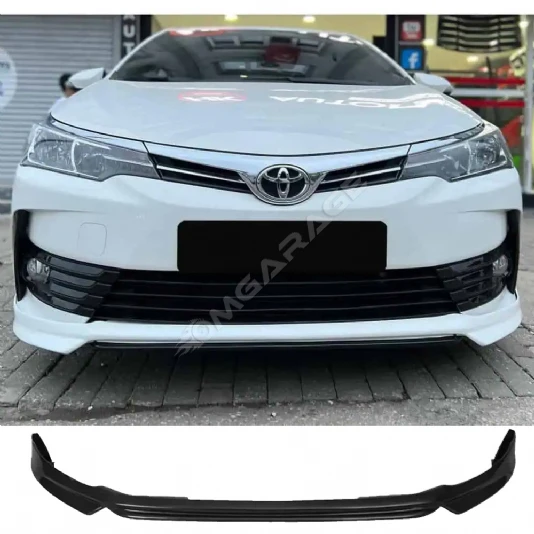 Toyota Corolla E170 Custom Ön Ek Plastik Siyah karlık-ön-ek-bodykit 2013 2014 2015 2016 2017